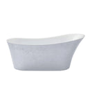 Heritage Hollywell Freestanding Acrylic Bath 1710x745mm Stainless Steel Effect