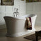 Heritage Orford Roll Top Freestanding Double Ended Acrylic Slipper Bath 1700x740mm White Gloss Lifestyle