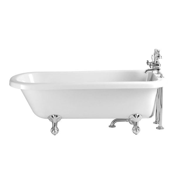 Heritage Perth Single Ended Roll Top Freestanding Bath Acrylic 1650x720mm