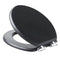 Heritage Traditional Toilet Seat With Soft Close Hinges black angle