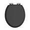 Heritage Traditional Toilet Seat With Soft Close Hinges Black