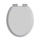 Heritage Traditional Toilet Seat With Soft Close Hinges Dove Grey