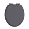 Heritage Traditional Toilet Seat With Soft Close Hinges Graphite