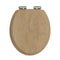 Heritage Traditional Toilet Seat With Soft Close Hinges Oak