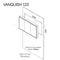 HiB Vanquish 120 Triple Door Recessed LED Mirror Cabinet Dimensions