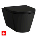 Laufen Kartell Rimless Wall Hung WC Pan With Slim Soft Close Toilet Seat - Matt Black