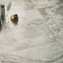 Luxe Antique Portofino 3D Honed Marble Effect Porcelain Tile 60x120cm Lifestyle