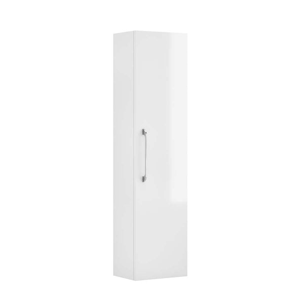 Miami Wall Hung Tall Storage Cabinet - White