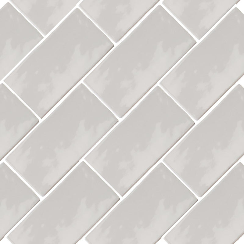 Poitiers Moonlight Gloss Ceramic Metro Wall Tile 7.5x15cm