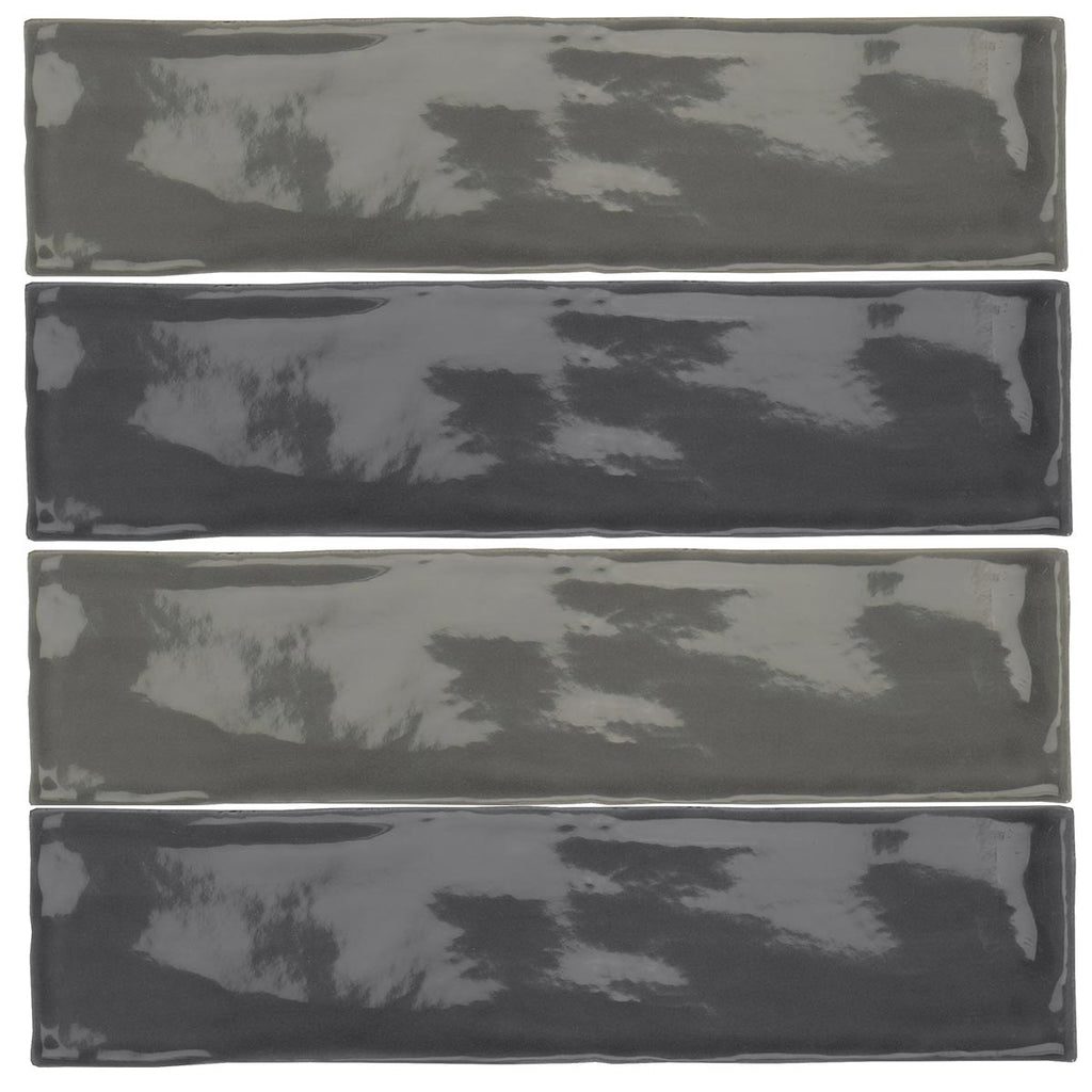 Poitiers Smoke Wall Tile 7.5x30cm Gloss