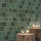 Riad Green Decor Wall Tile 10x10cm Gloss