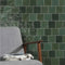 Riad Green Decor Wall Tile 10x10cm Gloss