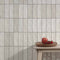Riad White Decor Wall Tile 6x25cm Gloss Lifestyle