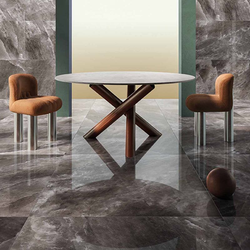 Riviera Onyx Lava Rock Salt Effect Porcelain Tile 60x120cm Polished Lifestyle