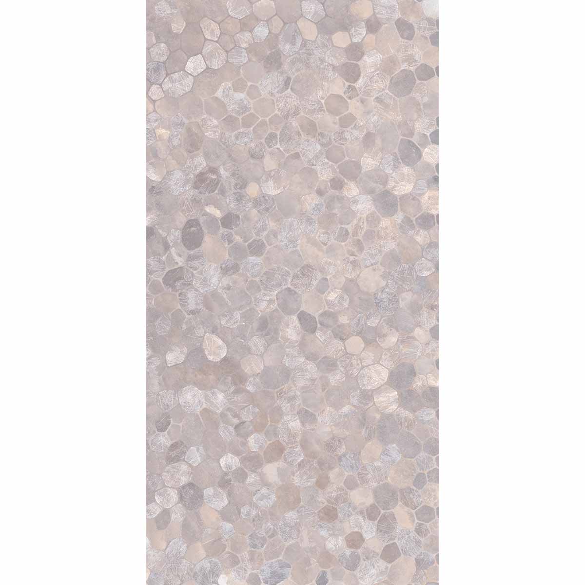 Riviera Onyx Purple Rock Salt Effect Decor Mosaic Wall Porcelain Tile 60x120cm Matt