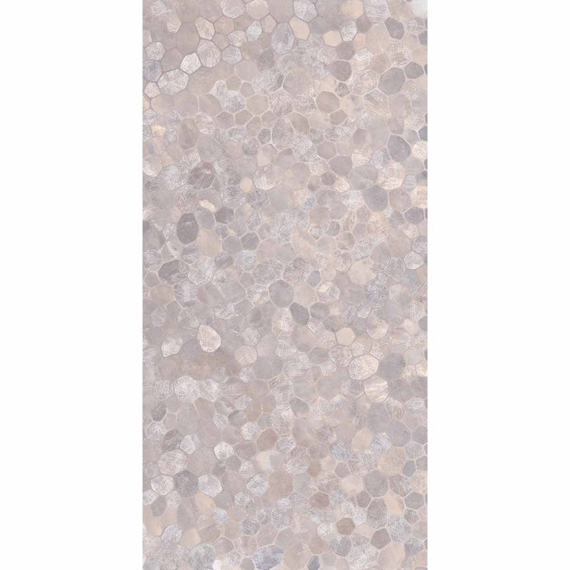 Riviera Onyx Purple Rock Salt Effect Decor Mosaic Wall Porcelain Tile 60x120cm Matt