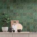 Sahn Green Decor Wall Tile 10x10cm Matte