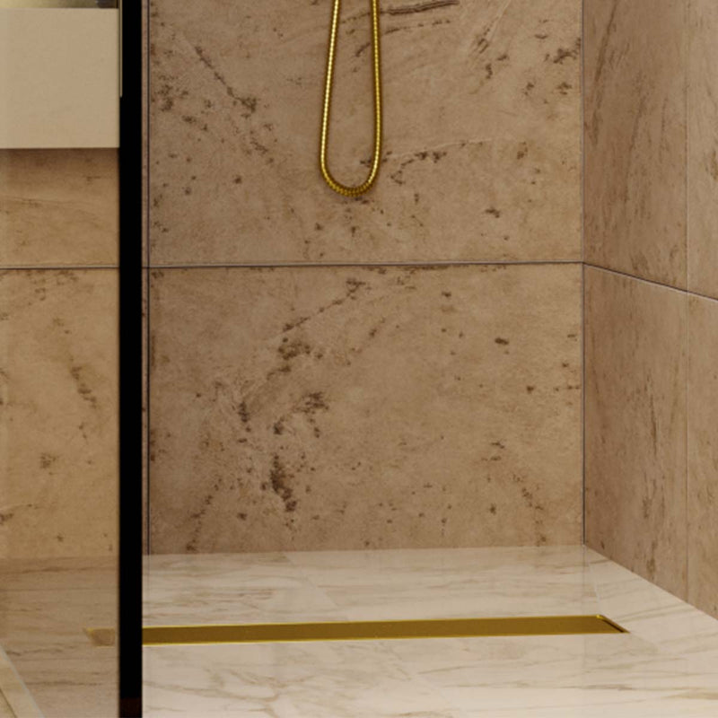 Linear Wet Room Walk in Shower Tray Kit