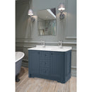 Shrewsbury 1200 Double Basin Floor Standing Vanity Unit With Carrara Marble Worktop