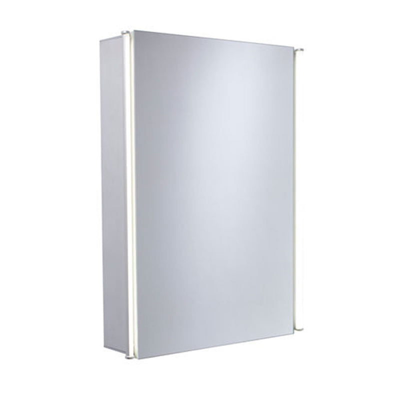Sleek Single Door Mirror Cabinet With LED Lighting