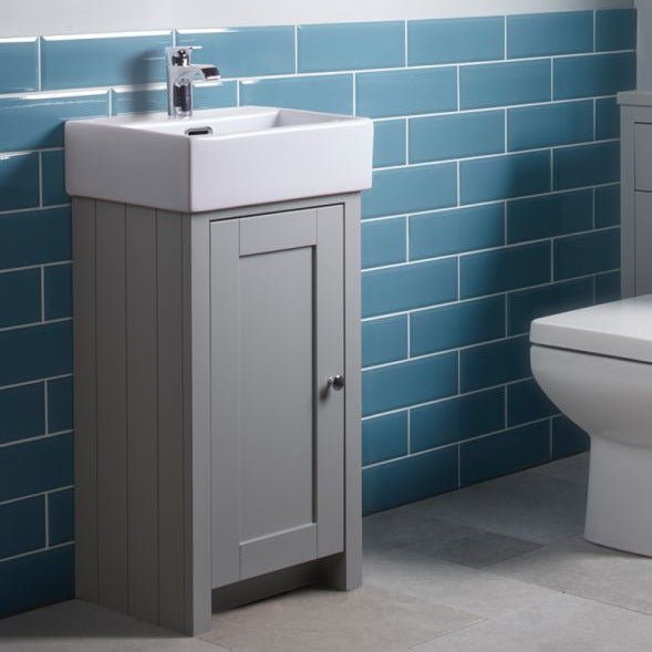 Lansdown 430 Floorstanding Cloakroom Vanity Unit With Washbasin