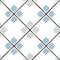 Tanger Silver Rhomb Pattern Porcelain Tile 12.3 x 12.3cm Matt