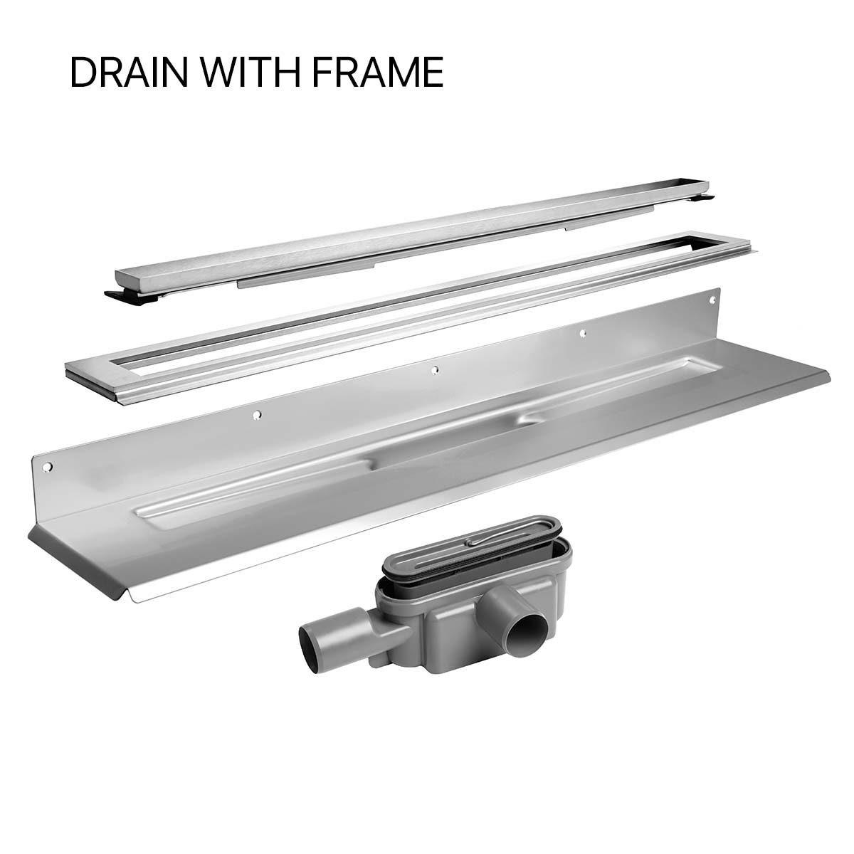 UniSlope 1K Wet Room Kit Highline Cassette Drain Without Frame Tile Insert