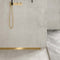 UniSlope 1K Wet Room Kit Highline Panel Brushed Brass Drain Brushed Brass