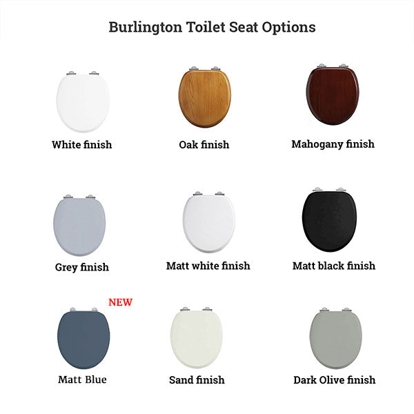 Burlington Rimless Medium Level Traditional Toilet Deluxe Bathrooms Ireland