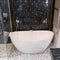 Granlusso Vizzini Freestanding Solid Stone Bath - Matt White