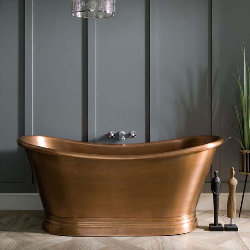 bcdesigns antique copper boat bath lifestyle