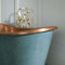 bcdesigns verdigris green copper boat bath