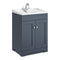 Belfry 600 2-Door Floorstanding Vanity Unit With Ceramic Basin blue
