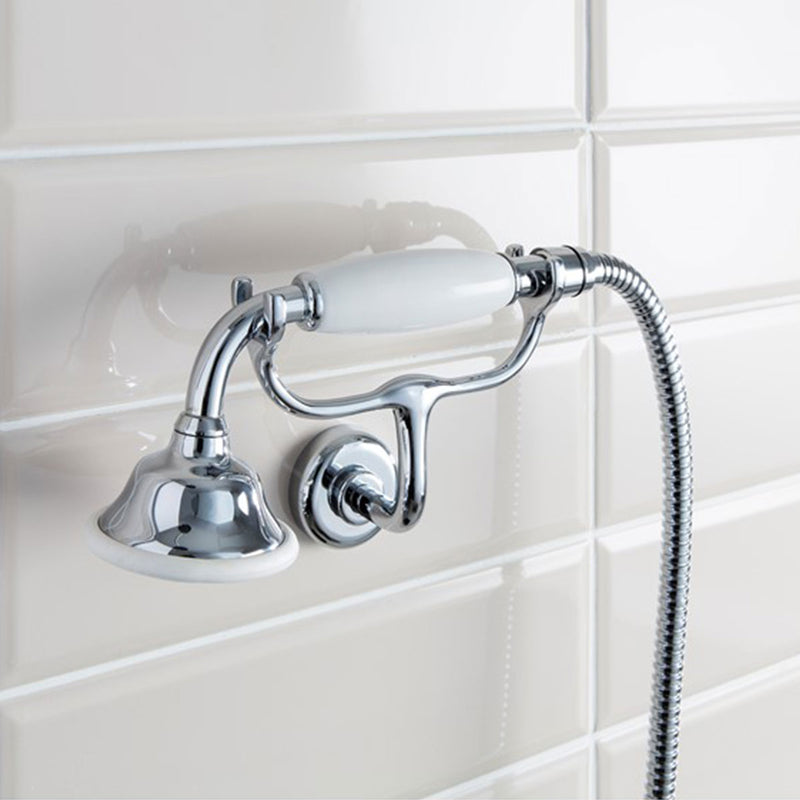 Belgravia Thermostatic Shower Valve With Wall Mounted Cradle Handset and Fixed Head