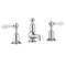 Crosswater Belgravia Lever 3 Tap Hole Basin Mixer Set With Pop Up Waste - Chrome