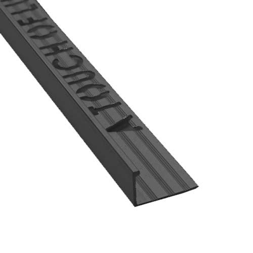 Flat Edge Black Aluminium Tile Trim
