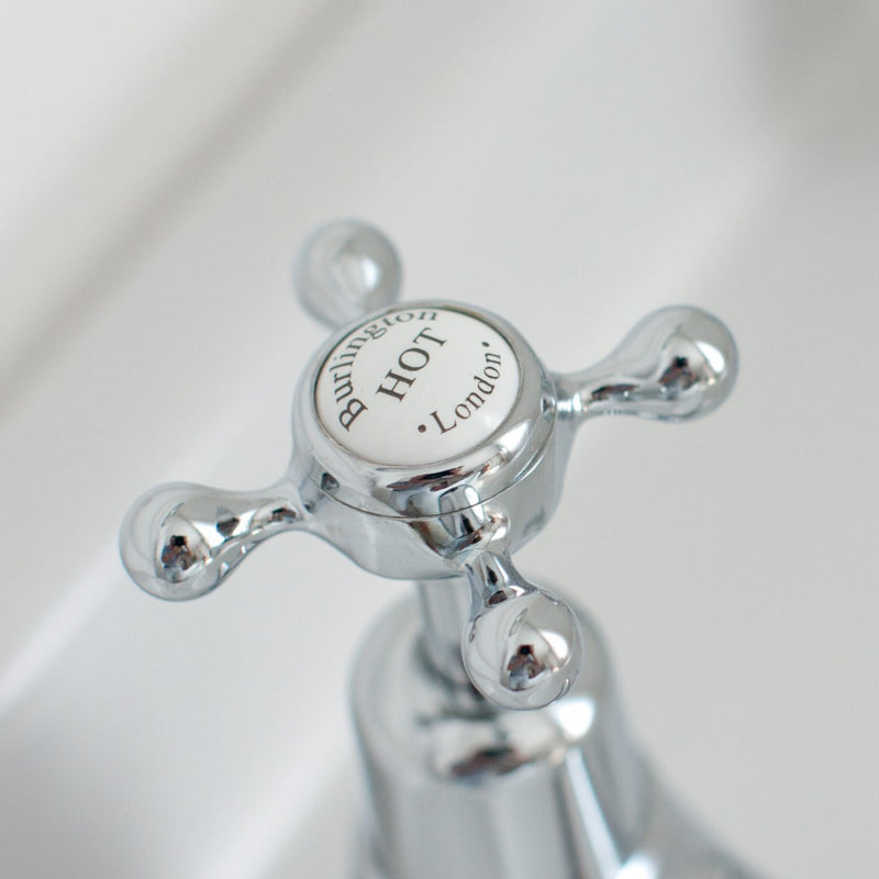 Burlington Claremont Angled Deck Mounted Bath Shower Mixer With S Adjuster Deluxe Bathrooms Ireland