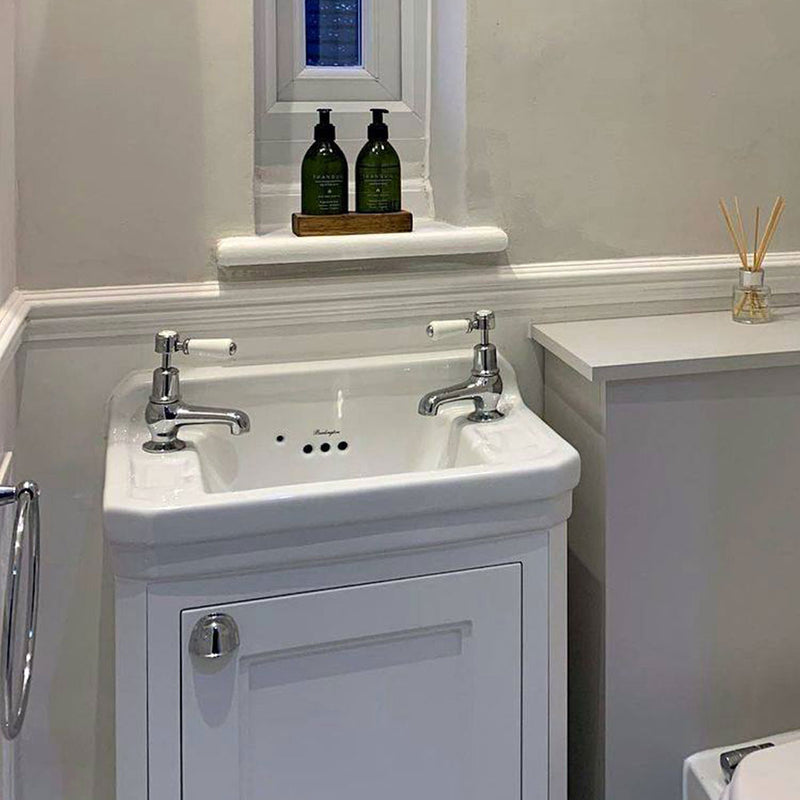 Burlington Edwardian 510 Freestanding Cloakroom Vanity Unit With Basin Deluxe Bathrooms Ireland