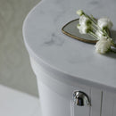 Burlington 1340 Floor Standing Curved Vanity Unit With Worktop & Inset Basin Deluxe Bathrooms Ireland