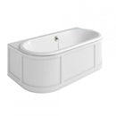 Burlington London 1800x950mm Curved Surround Back To Wall Bath Deluxe Bathrooms Ireland