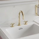 burlington riviera 3 hole crosshead basin mixer gold lifestyle Deluxe Bathrooms Ireland