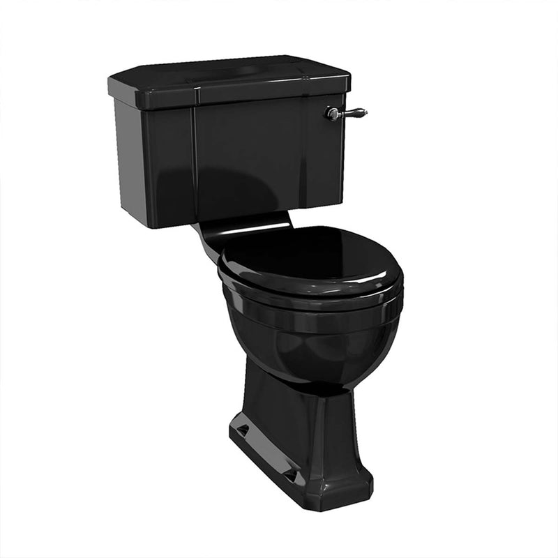 burlington standard jet black close coupled toilet Deluxe Bathrooms Ireland