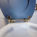 Burlington Standard Traditional Close Coupled Toilet with gold hinges Deluxe Bathrooms Ireland