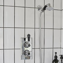 Burlington Trent Thermostatic Dual Outlet Shower Valve with Shower Handset and Overhead Deluxe Bathrooms Ireland