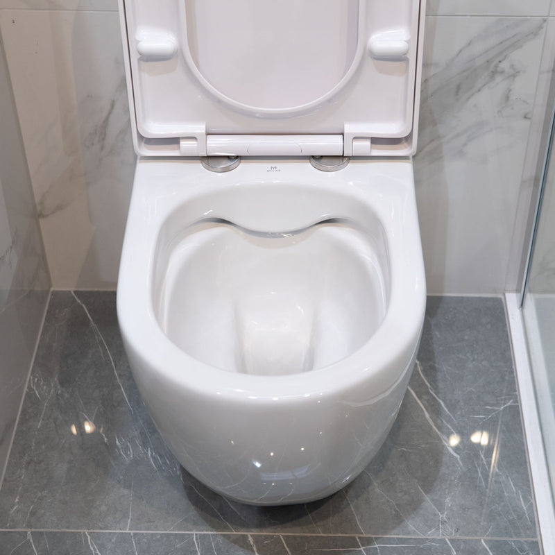 Byron Rimless Semi Comfort Height Close Coupled Toilet With Soft Close Seat