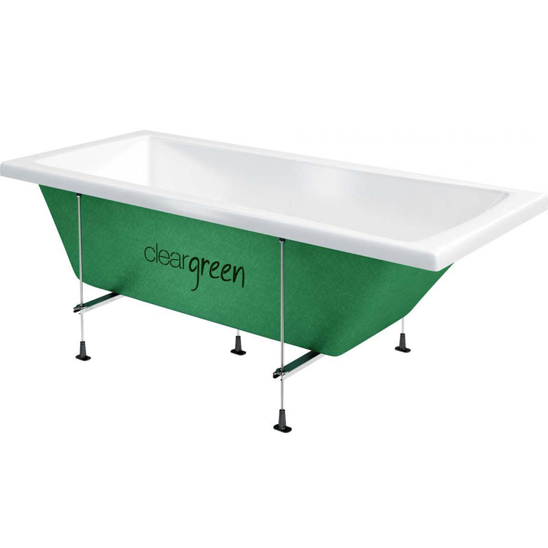 Cleargreen Sustain Single-Ended Back To Wall Acrylic Bath Inside