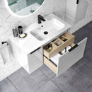 colorado wall hung vanity unit with basin 950mm gloss white
