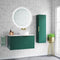 colorado wall hung vanity unit with carrara worktop 950mm green