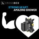 Crosswater MPRO Dual Outlet Concealed Thermo Shower Valve With Slide Rail Shower Kit & Fixed Shower Head