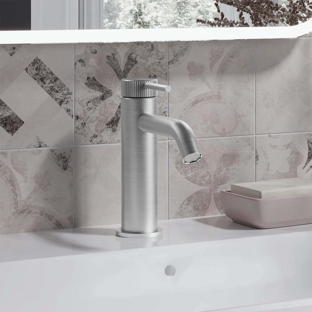 Crosswater 3ONE6 Basin Mixer Tap Monobloc - 316 Stainless Steel Lifestyle